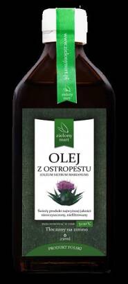 Olej z Ostropestu BIO 250ml - Zielony Nurt