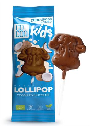PROMOCJA LIZAK Z CZEKOLADY KOKOSOWEJ BEZ DODATKU CUKRÓW BIO 15 g (7 szt. + 3 szt. GRATIS) - COCOA