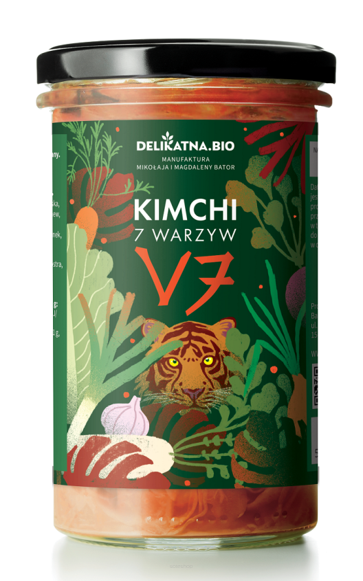 KIMCHI 7 WARZYW 540 g - DELIKATNA (ZAKWASOWNIA)