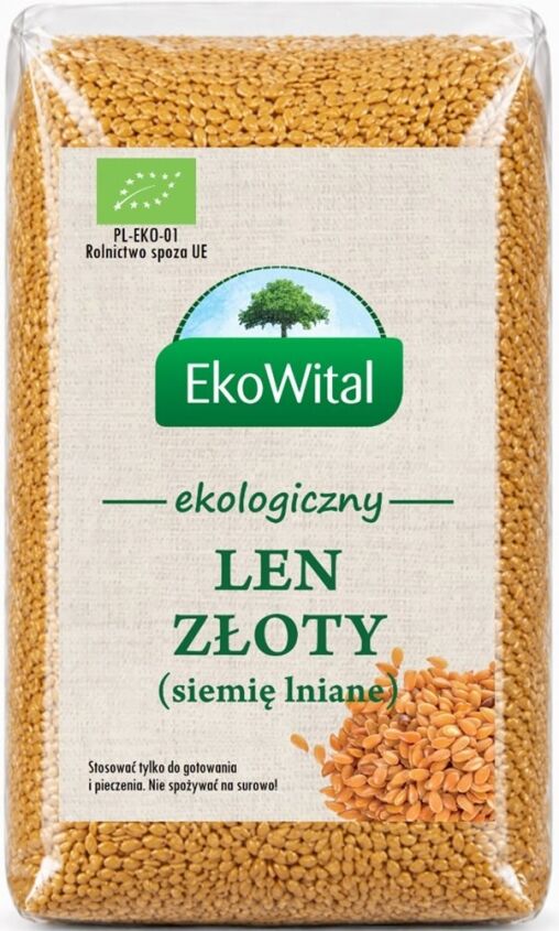 Len złoty- SIEMIĘ LNIANE BIO 1 kg