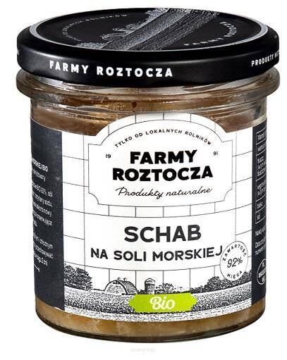 SCHAB NA SOLI MORSKIEJ BIO 250 g (SŁOIK) - FARMY ROZTOCZA