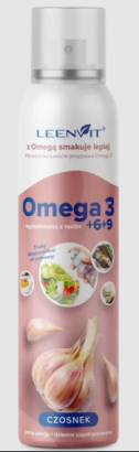 OLEJ OMEGA 3,6,9 O SMAKU CZOSNKOWYM W SPRAYU 150 ml - LEENVIT