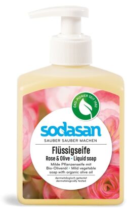 Mydło w płynie różano - oliwkowe (dozownik) BIO 300 ml