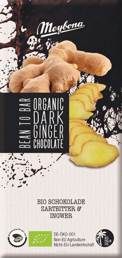 CZEKOLADA GORZKA Z IMBIREM BIO 100 g - MEYBONA (PRODUKT SEZONOWY)