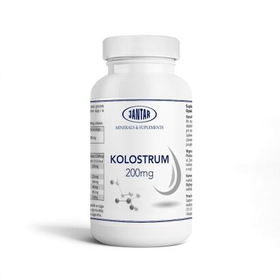 COLOSTRUM WOŁOWE (200 mg) 60 KAPSUŁEK - JANTAR