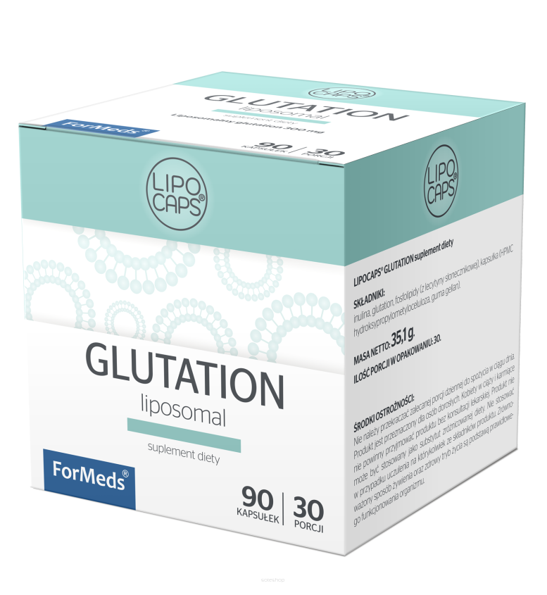 liposomalny glutation proszek 90 kapsułek 300 mg - Lipocaps ForMeds