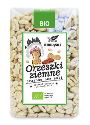 ORZESZKI ZIEMNE PRAŻONE BEZ SOLI BIO 350 g - BIO PLANET