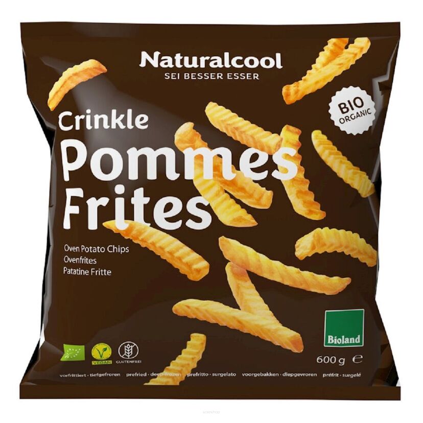 FRYTKI KARBOWANE MROŻONE BIO 600 g - NATURALCOOL