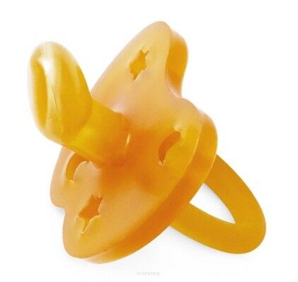 Kauczukowy smoczek anatomiczny gwiazdy/księżyc 3-36 miesięcy