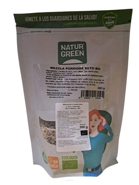 Mieszanka śniadaniowa z chia i kokosem KETO BEZGL. 300 g