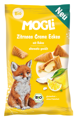 ROŻKI Z KREMEM KOKOSOWO - CYTRYNOWYM BEZGLUTENOWE BIO 30 g - MOGLI