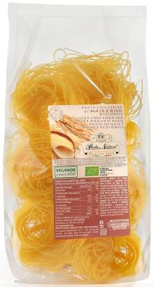 MAKARON (KUKURYDZIANO - RYŻOWY) SPAGHETTI BEZGLUTENOWY BIO 250 g - PASTA NATURA