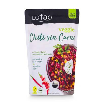 VEGGIE CHILI SIN CARNE BIO 320 g - LOTAO