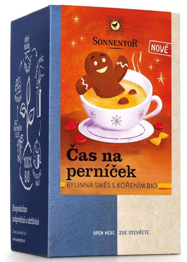 HERBATKA KORZENNO - OWOCOWA PIERNIKOWY CZAS (GINGERBREAD TIME) BIO (18 x 1,8 g) 32,4 g - SONNENTOR