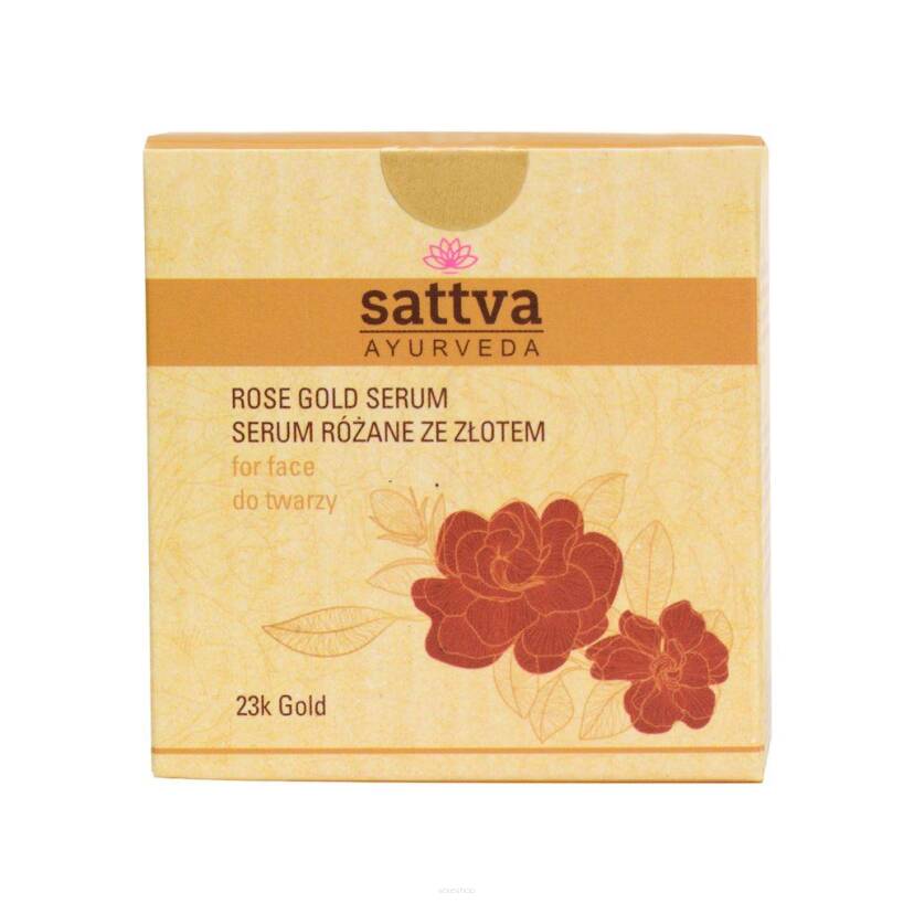 SERUM DO TWARZY RÓŻANE ZE ZŁOTEM 15 ml - SATTVA