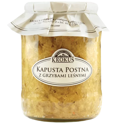 KAPUSTA POSTNA Z GRZYBAMI LEŚNYMI 670 g - KROKUS