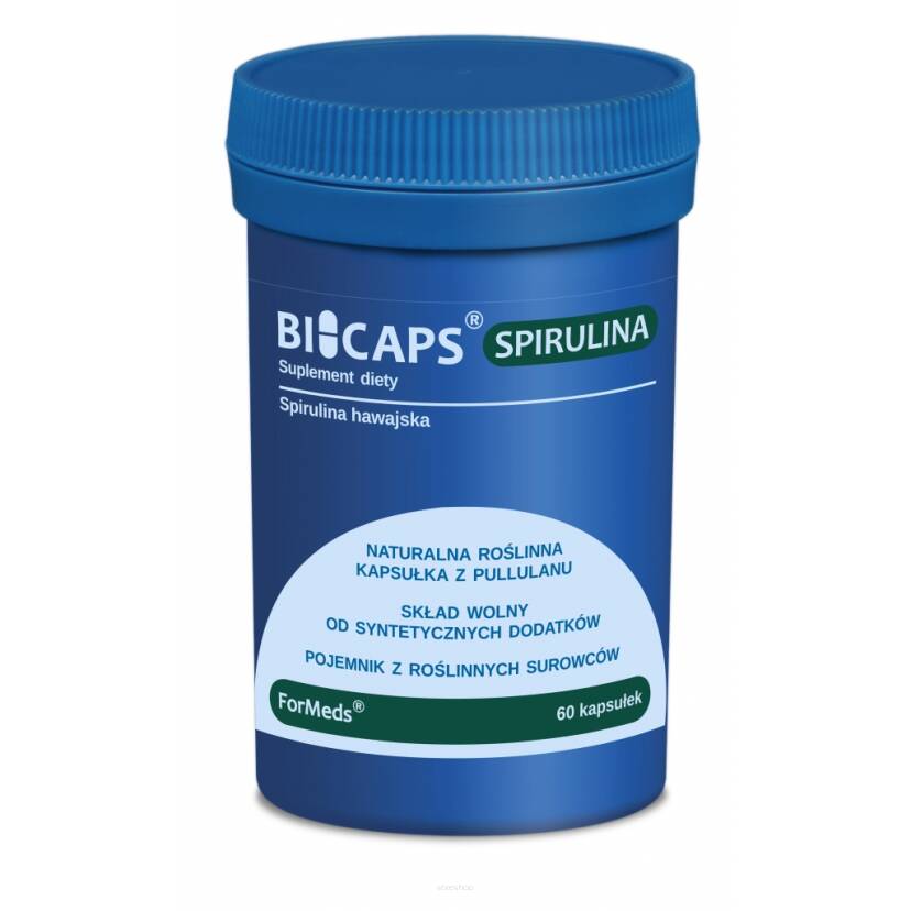 Bicaps Spirulina hawajska 60kaps - ForMeds