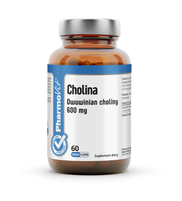 Cholina Dwuwinian choliny 600 mg 60 kaps Clean Label Pharmovit