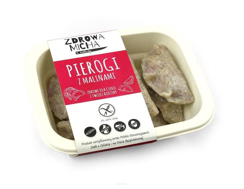 PIEROGI Z MALINAMI BEZGLUTENOWE 200 g - ZDROWA MICHA (NA ZAMÓWIENIE)
