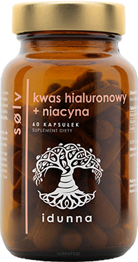 Solv kwas hialuronowy + niacyna 60 kaps | Idunna