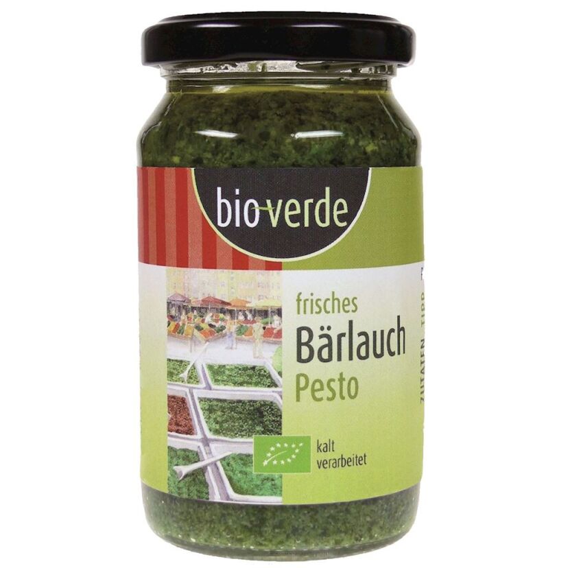 PESTO Z CZOSNKU NIEDŹWIEDZIEGO BIO 165 g - BIO-VERDE