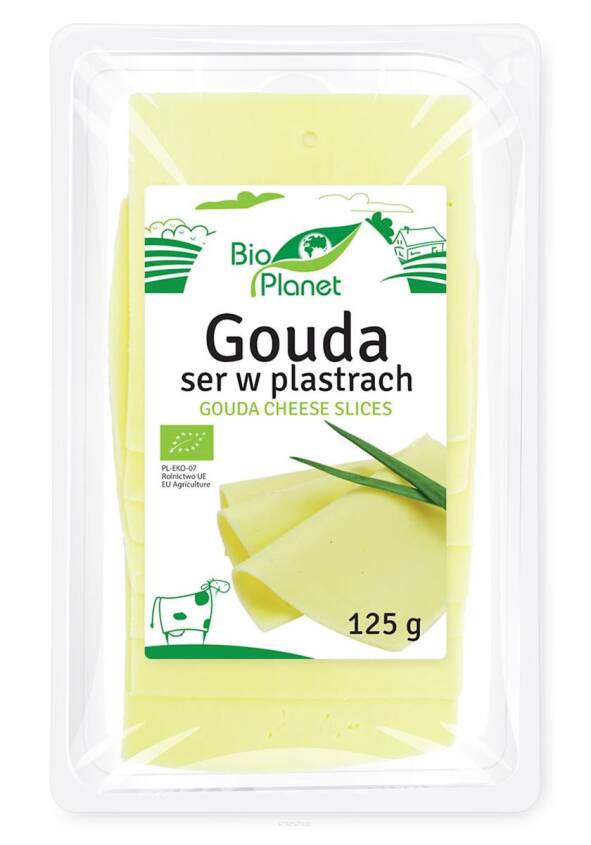 SER GOUDA PLASTRY BIO 125 g - BIO PLANET