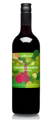 ZAKWAS Z BURAKÓW Z LIMONKĄ BIO 700 ml - DELIKATNA (ZAKWASOWNIA)