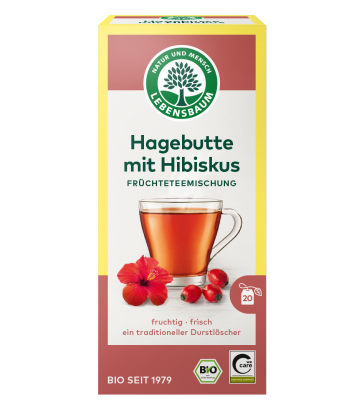 HERBATKA DZIKA RÓŻA Z HIBISKUSEM BIO (20 x 2,5 g) 50 g - LEBENSBAUM
