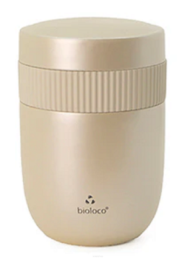 LUNCHPOT TERMICZNY DWUCZĘŚCIOWY PERŁOWY 420 ml + 200 ml - CHIC-MIC