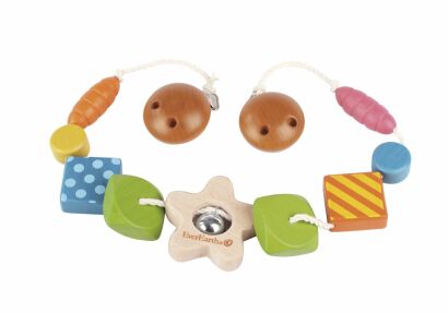 Drewniana zawieszka do wózka gwiazdka (56cm) fsc