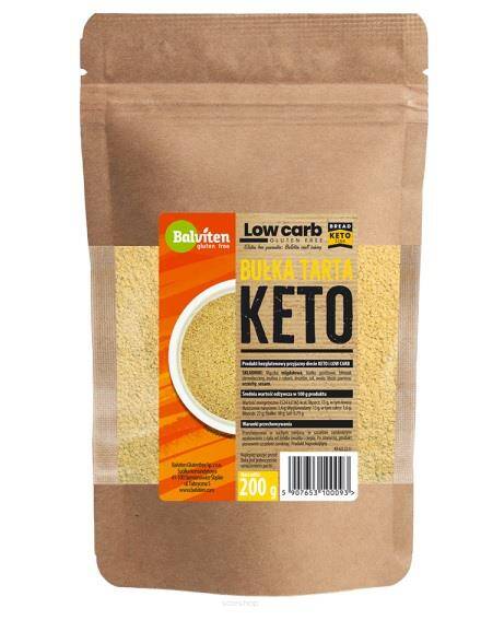 KETO BUŁKA TARTA BEZGLUTENOWA 200 g - BALVITEN