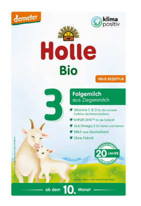 MLEKO KOZIE 3 NASTĘPNE DLA NIEMOWLĄT PO 6 MIESIĄCU DEMETER BIO 400 g - HOLLE