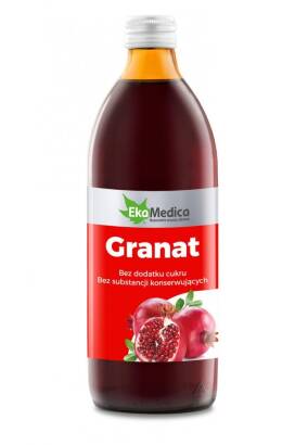 Granat, sok z granatu 100% 500 ml Ekamedica