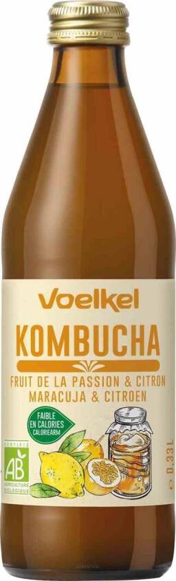 Kombucha marakuja-cytryna BIO 330 ml