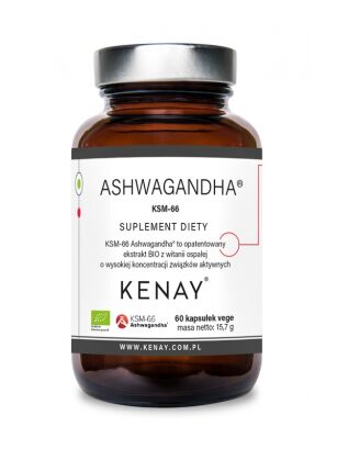 Ashwagandha KSM-66 vege BIO 60 kaps Kenay