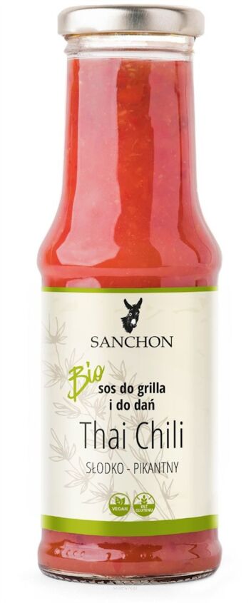 SOS WEGAŃSKI THAI CHILI BEZGLUTENOWY BIO 210 ml - SANCHON