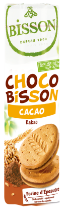 CIASTKA MARKIZY ORKISZOWE Z KREMEM KAKAOWYM BIO 300 g - BISSON