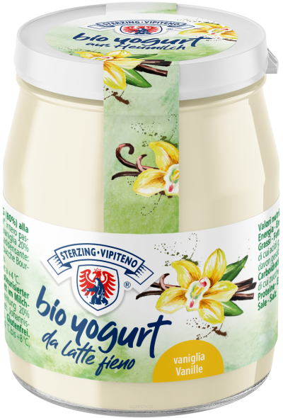 JOGURT WANILIOWY Z MLEKA SIENNEGO BIO 150 g - STERZING-VIPITENO