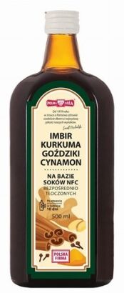 Napój NFC Imbir Kurkuma Goździki Cynamon 500 ml