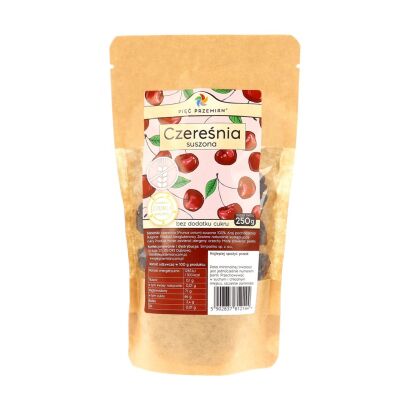 Czereśnia suszona 250 g - Pięć Przemian