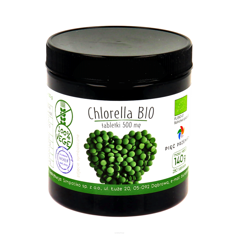 Chlorella tabletki BIO 140 g -  Pięć Przemian
