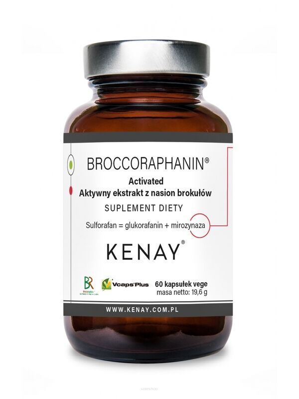BROCCORAPHANIN - aktywny ekstrakt z nasion brokułów 60 kaps. - KenayAg
