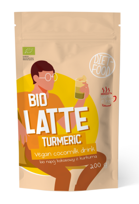 TURMERIC LATTE - NAPÓJ KOKOSOWY Z KURKUMĄ BIO 200 g - DIET-FOOD