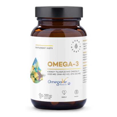 Omega-3 1200 mg, kapsułki softgel 120 szt  Aura Herbals