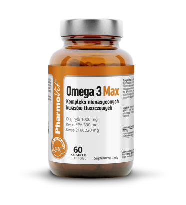 Omega 3 Max 60 kaps Softgel | Clean Label Pharmovit