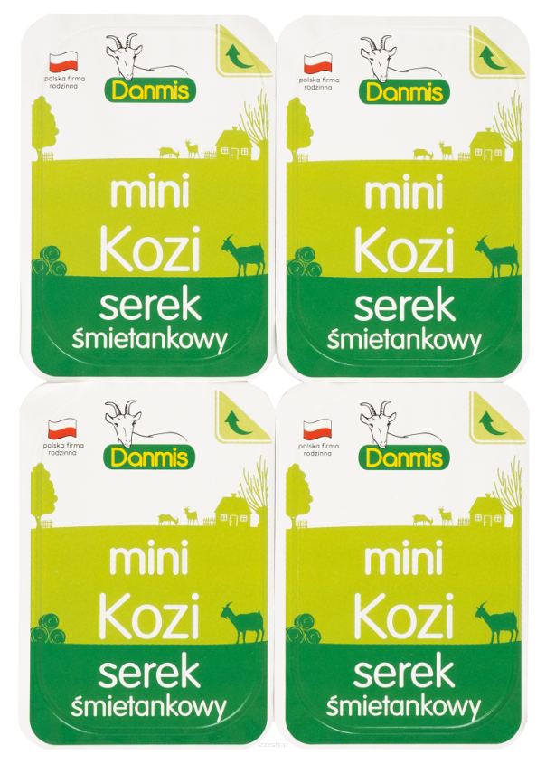 KOZI SEREK ŚMIETANKOWY MINI (4 x 32,5 g) 130 g - DANMIS