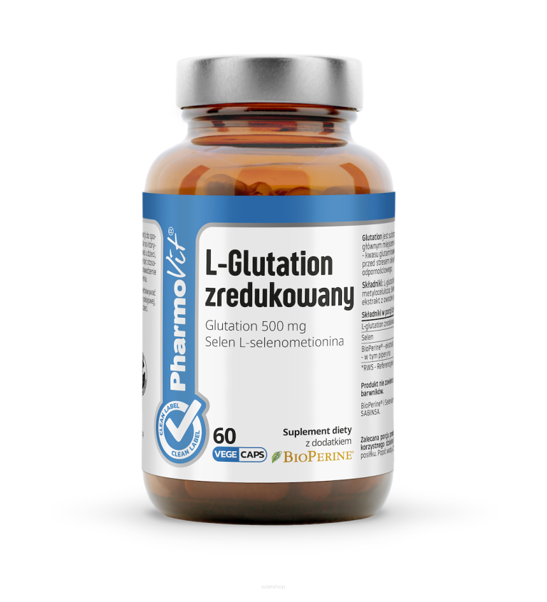 L-Glutation zredukowany 60 kaps Clean Label Pharmovit