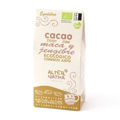 KAKAO Z IMBIREM I MACĄ BEZ DODATKU CUKRÓW BEZGLUTENOWE BIO 125 g - ALTERNATIVA3