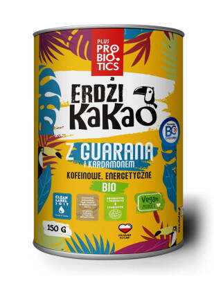 Erdżi Kakao z guaraną i kardamonem 150 g - VitaFan 