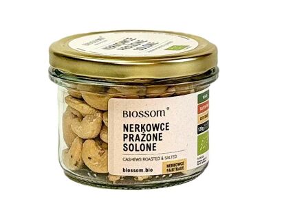 ORZECHY NERKOWCA PRAŻONE I SOLONE BIO 120 g - BIOSSOM